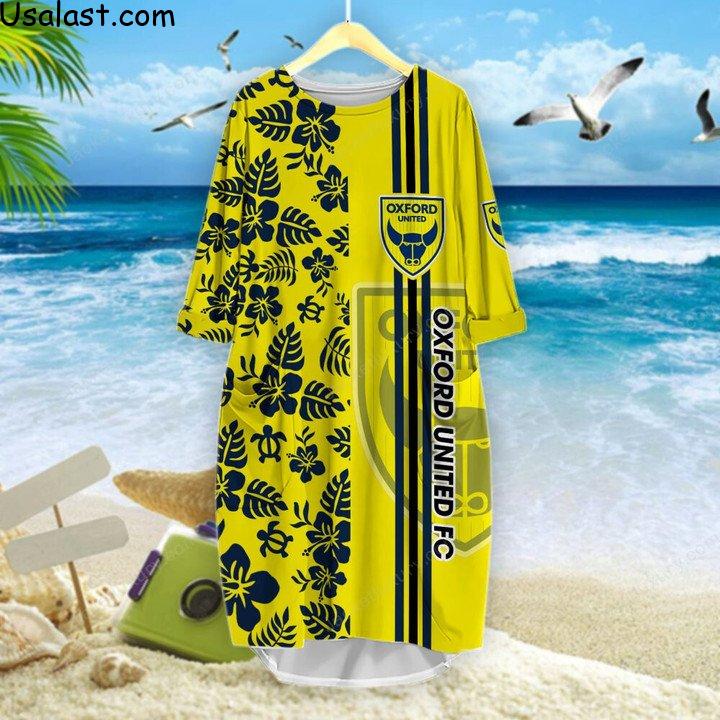 Good Idea Oxford United F.C Tropical Flower 3D T-Shirt, Hawaiian Shirt And Baseball Jersey