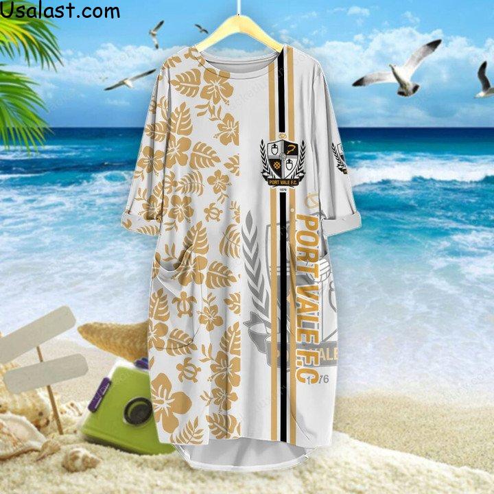 Fabulous Port Vale F.C Tropical Flower 3D T-Shirt, Hawaiian Shirt And Baseball Jersey
