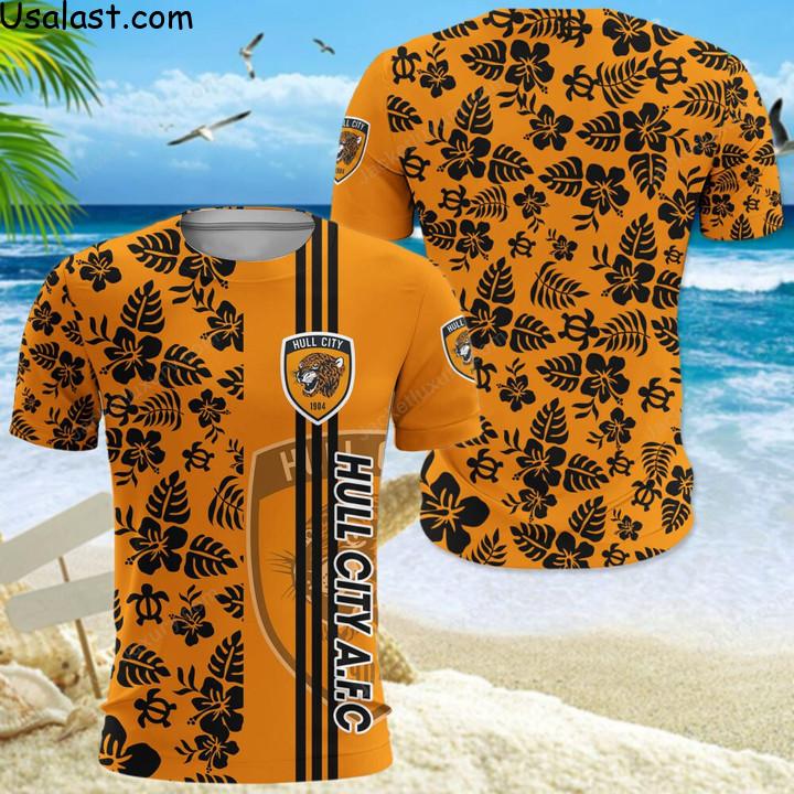 Best Gift Hull City A.F.C Tropical Flower 3D All Over Print Shirt