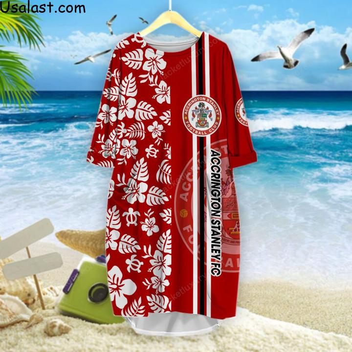 Here’s Accrington Stanley Football Club Tropical Flower 3D All Over Print Shirt