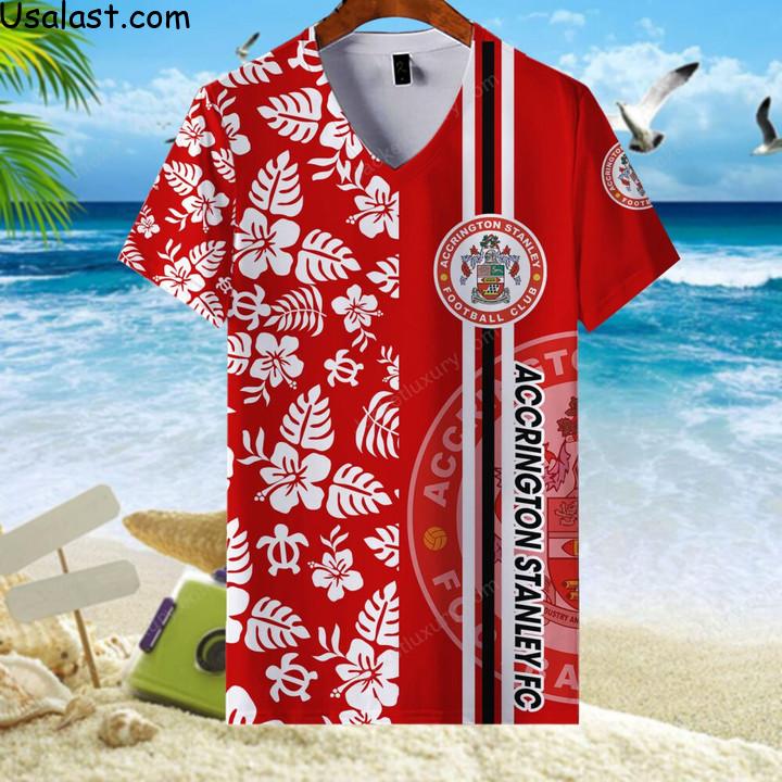 Here’s Accrington Stanley Football Club Tropical Flower 3D All Over Print Shirt