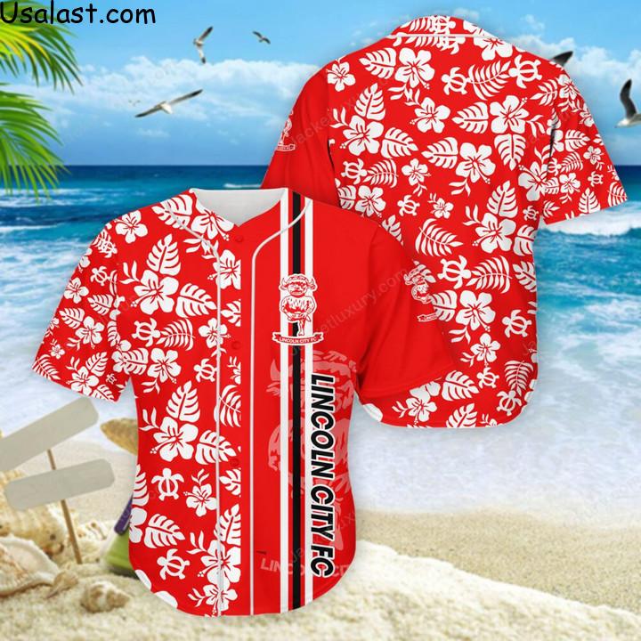 Traditional Lincoln City F.C Tropical Flower Hawaiian Shirt, Polo Shirt, Baseball Jersey And T-Shirt