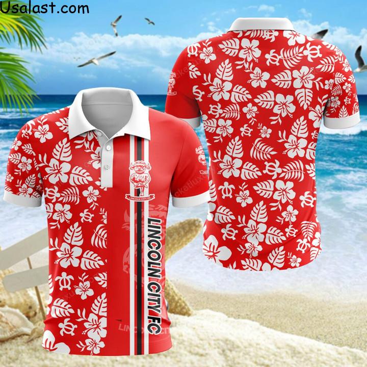 Traditional Lincoln City F.C Tropical Flower Hawaiian Shirt, Polo Shirt, Baseball Jersey And T-Shirt