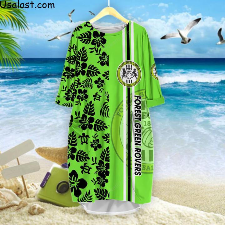 Hot TrendForest Green Rovers F.C Tropical Flower Hawaiian Shirt, Polo Shirt, Baseball Jersey And T-Shirt