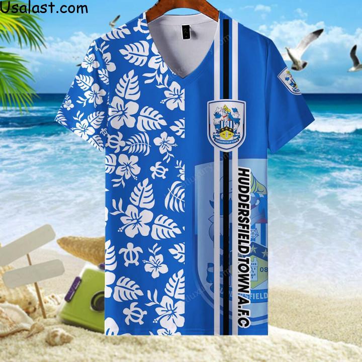 Good Quality Huddersfield Town A.F.C Tropical Flower 3D All Over Print Shirt