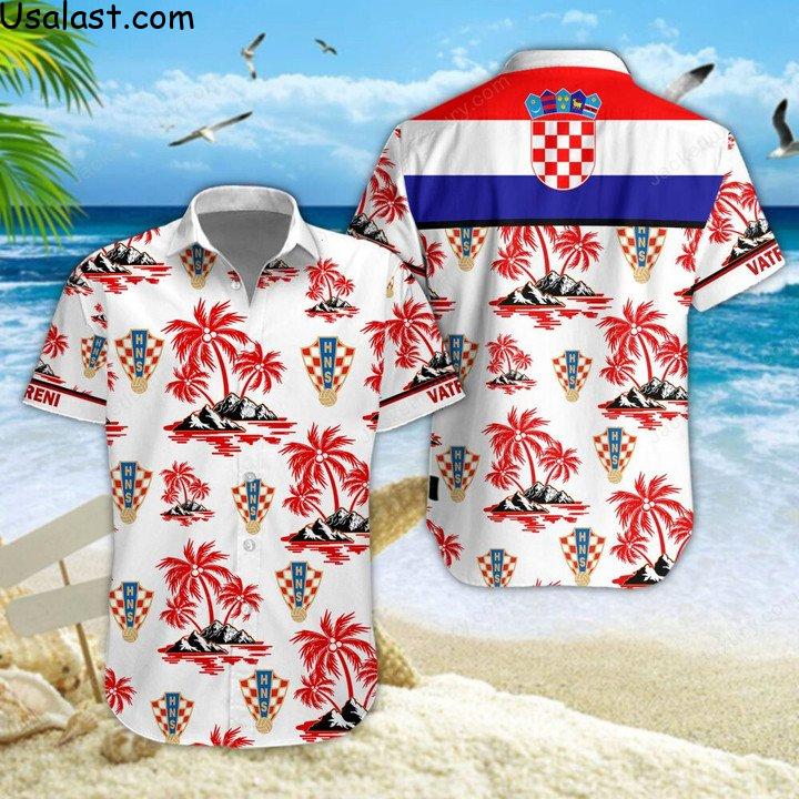 Where To Buy Croatia National Football Team Hawaiian Shirt Beach Short