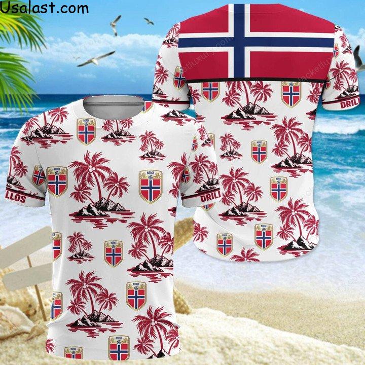 New Norway National Football Team Hawaiian Shirt Beach Short