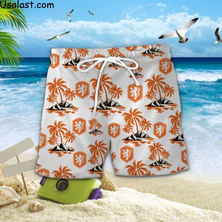 Hot Netherlands National Football Team Hawaiian Shirt Beach Short