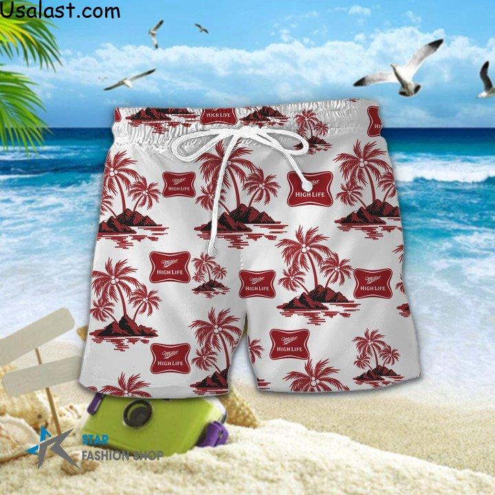 Best Selling Miller High Life Coconut Hawaiian Shirt Beach Short