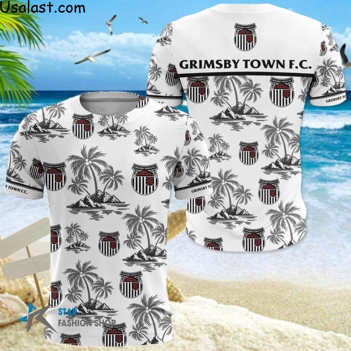 Top Hot Grimsby Town F.C Hawaiian Shirt Beach Short