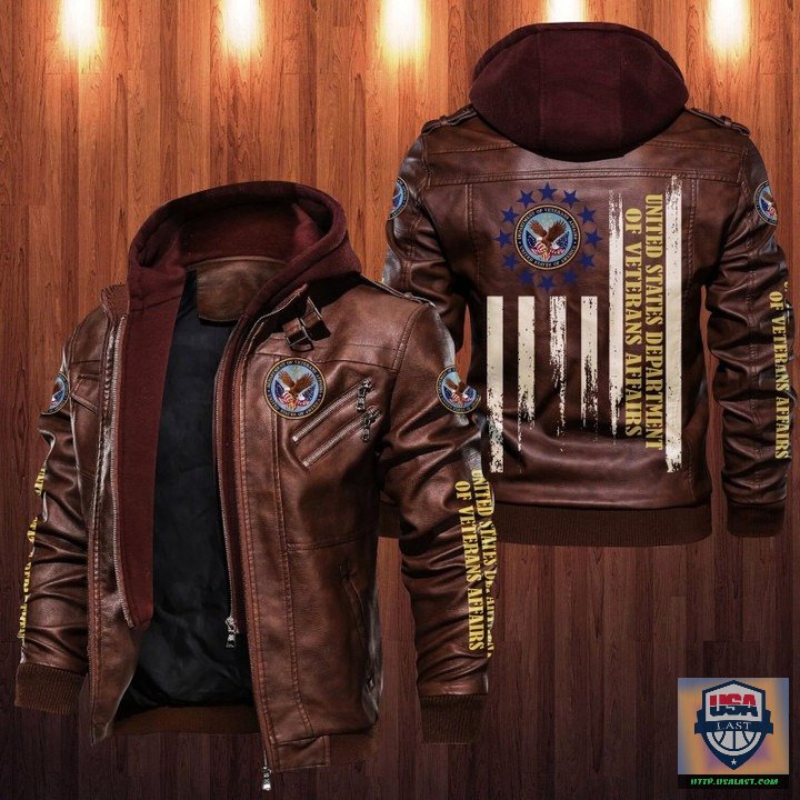Hot TrendUnited States Department of Veterans Affairs Leather Jacket