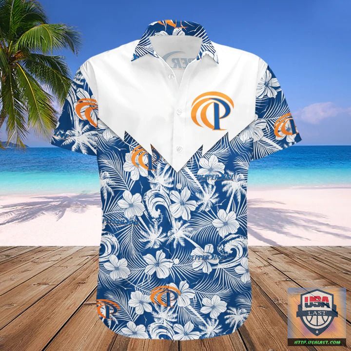 Awesome Pepperdine Waves NCAA Tropical Seamless Hawaiian Shirt