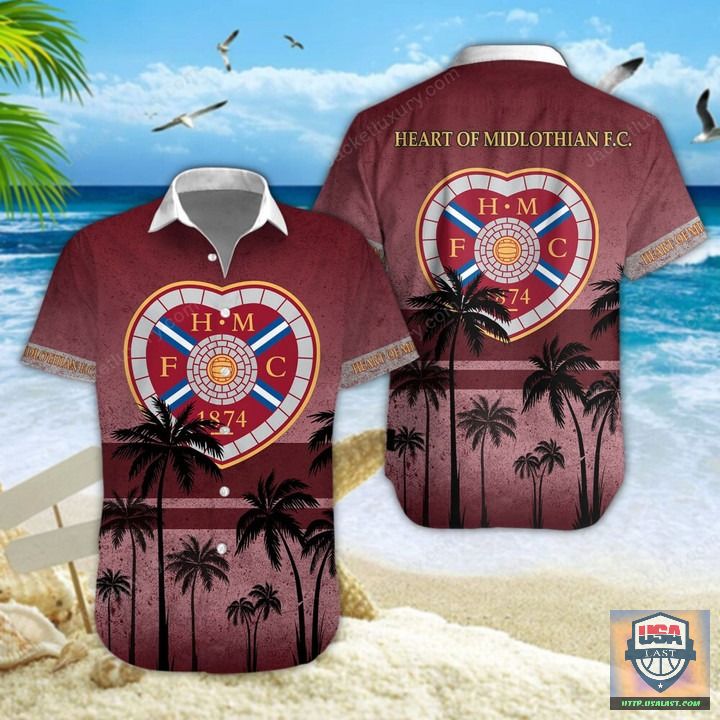 Best Selling Heart of Midlothian F.C Palm Tree Hawaiian Shirt Beach Short