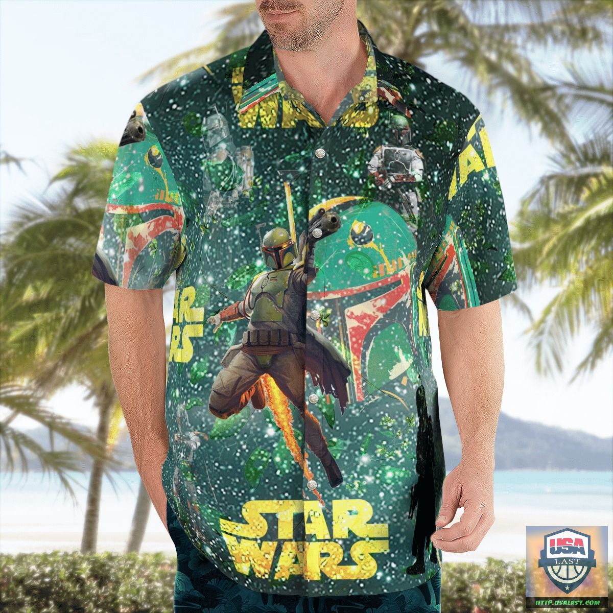 Premium Boba Fett Star Wars Hawaiian Shirts, Beach Short