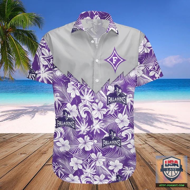 Up to 20% Off Furman Paladins NCAA Tropical Seamless Hawaiian Shirt