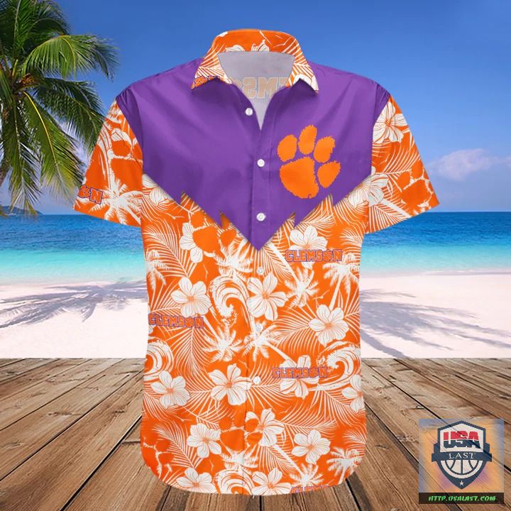 Where To Buy Clemson Tigers NCAA Tropical Seamless Hawaiian Shirt