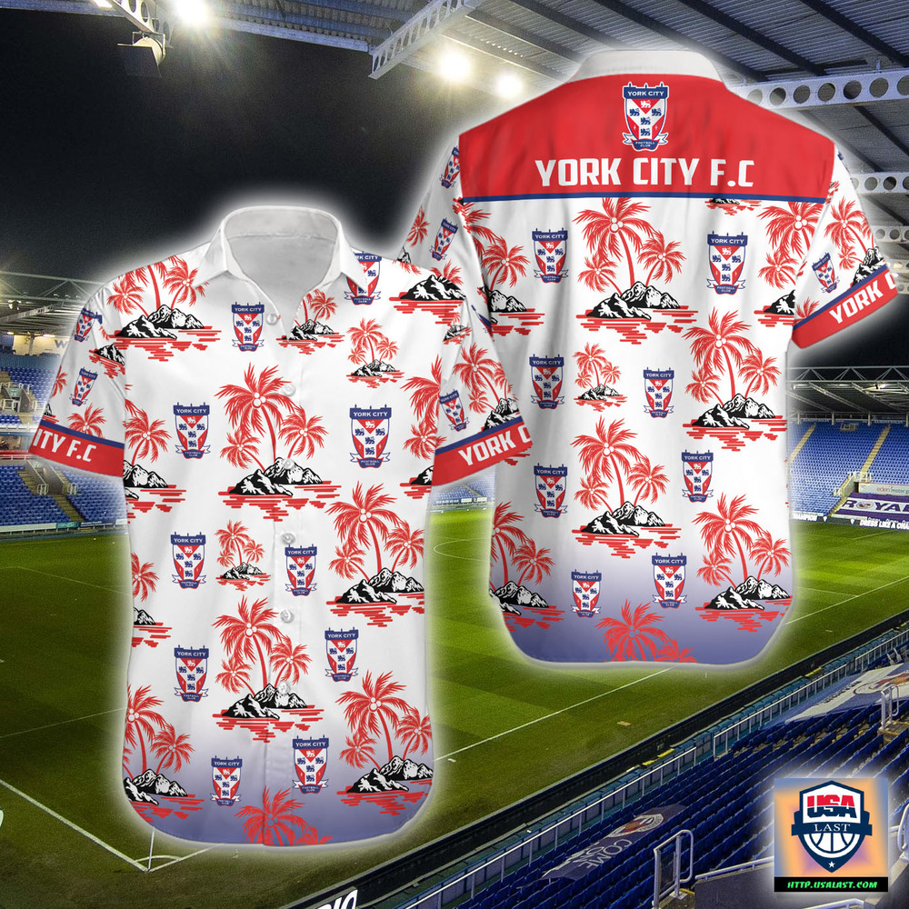 Excellent York City F.C Hawaiian Shirt