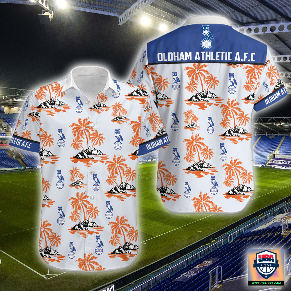 Up to 20% Off Oldham Athletic A.F.C Hawaiian Shirt
