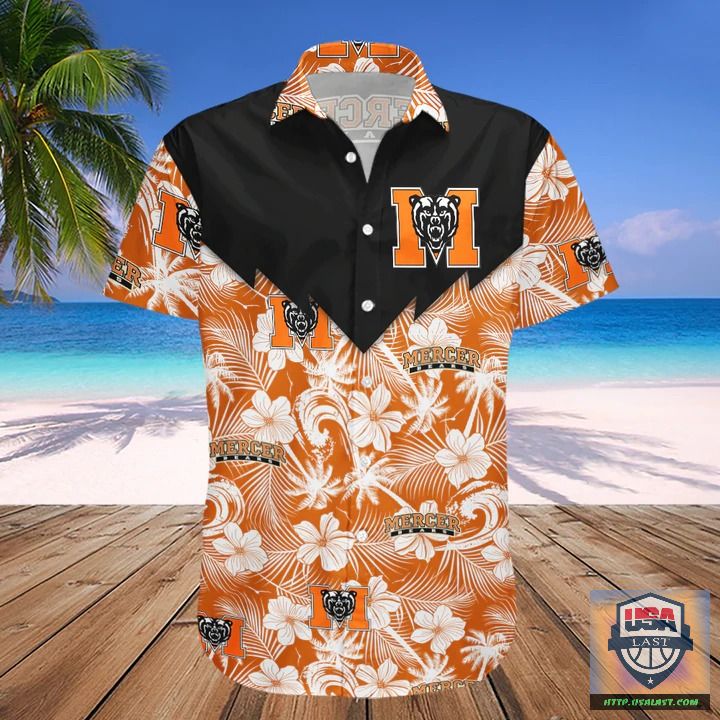 New Trend Mercer Bears NCAA Tropical Seamless Hawaiian Shirt