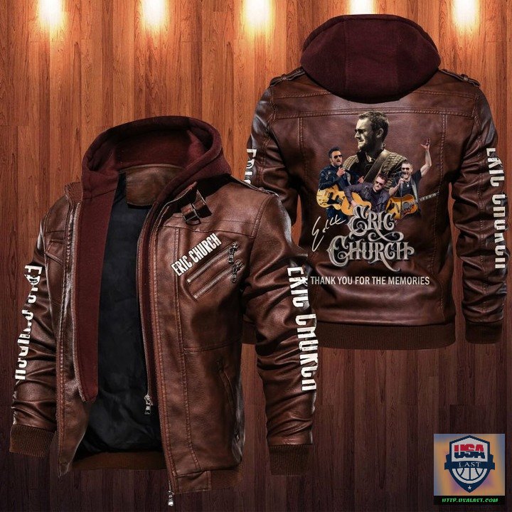 Esty Eric Church Thank You For The Memories Leather Jacket