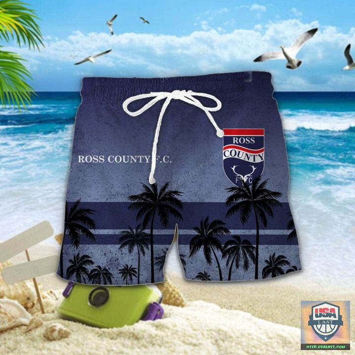 Best Gift Ross County F.C Palm Tree Hawaiian Shirt Beach Short