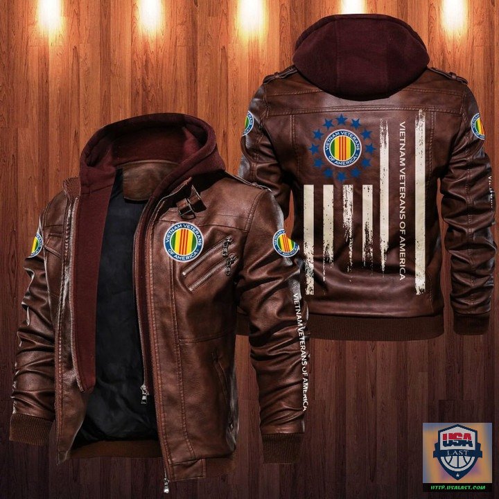 Luxurious Vietnam Veterans of America Leather Jacket