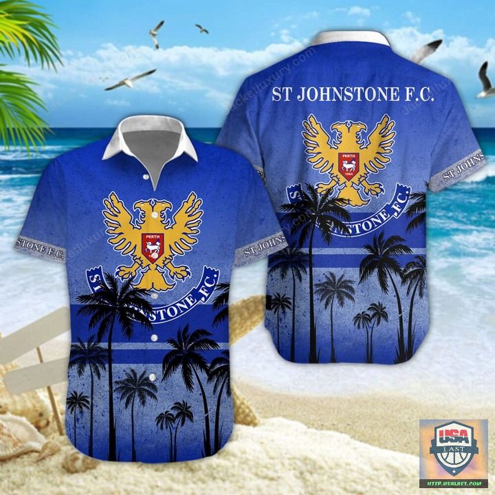 Unique St Johnstone F.C Palm Tree Hawaiian Shirt Beach Short