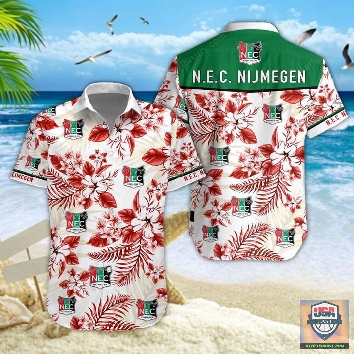 Nice NEC Nijmegen F.C Aloha Hawaiian Shirt Beach Short