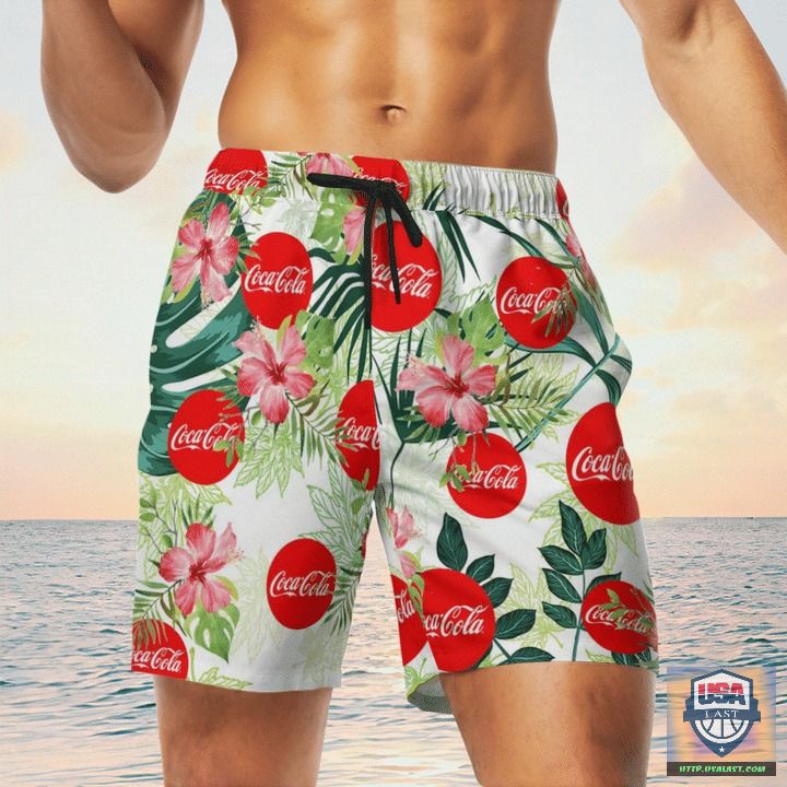 Best Sale Coca Cola Hawaiian Shirts, Beach Short