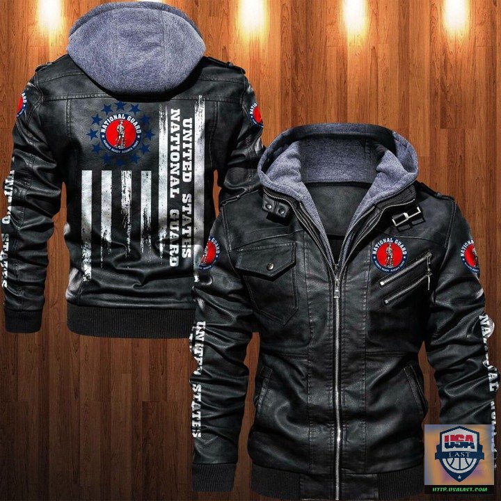 Limited Edition United States National Guard Leather Jacket