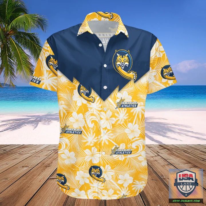 New Quinnipiac Bobcats NCAA Tropical Seamless Hawaiian Shirt