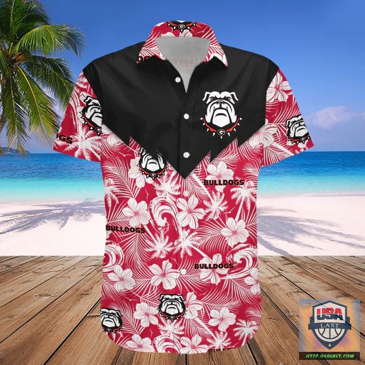 Shopping Georgia Bulldogs NCAA Tropical Seamless Hawaiian Shirt