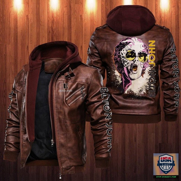 Best-Buy Elton John Paint Leather Jacket