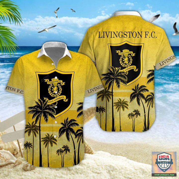 New Trend Livingston F.C Palm Tree Hawaiian Shirt Beach Short