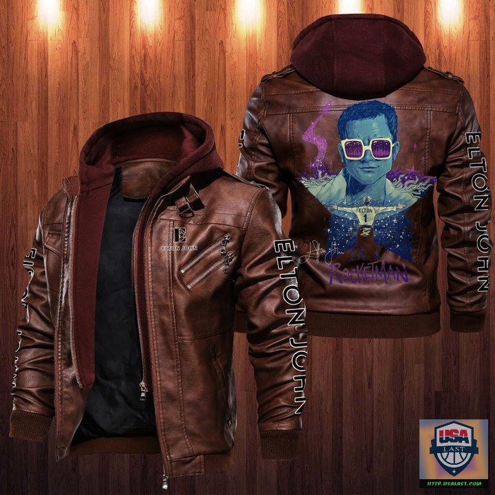 Best Selling Elton John 2D Leather Jacket