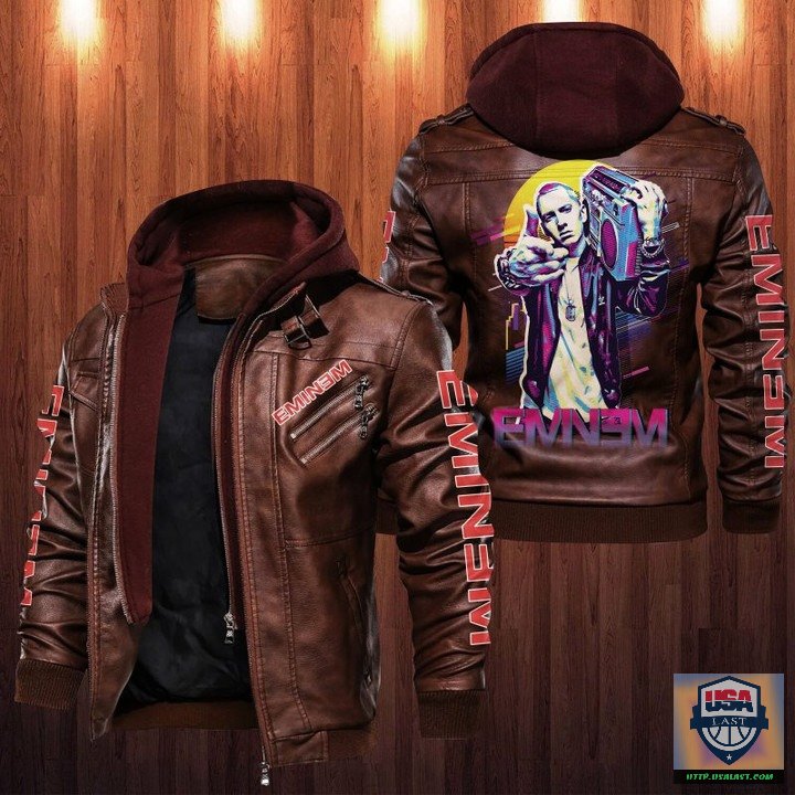 Discount Eminem 2D Leather Jacket