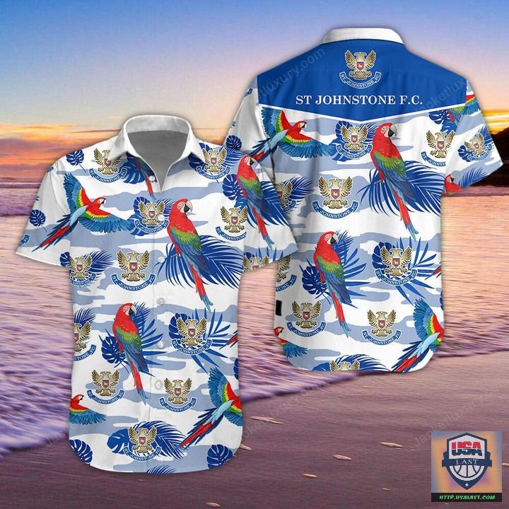 Hot St Johnstone F.C Parrot Hawaiian Shirt Beach Short