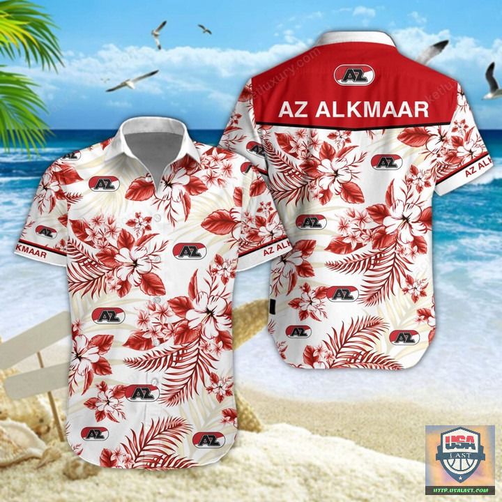 Great AZ Alkmaar F.C Aloha Hawaiian Shirt Beach Short