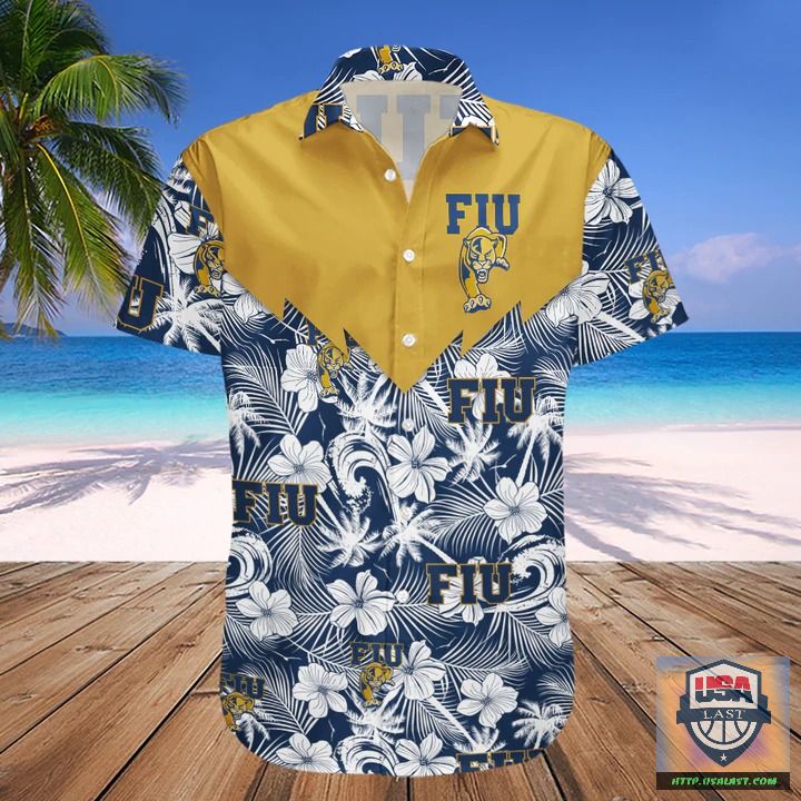 ExcellentFIU Panthers NCAA Tropical Seamless Hawaiian Shirt