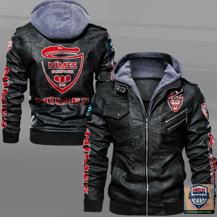 Available Nimes Olympique Leather Jacket