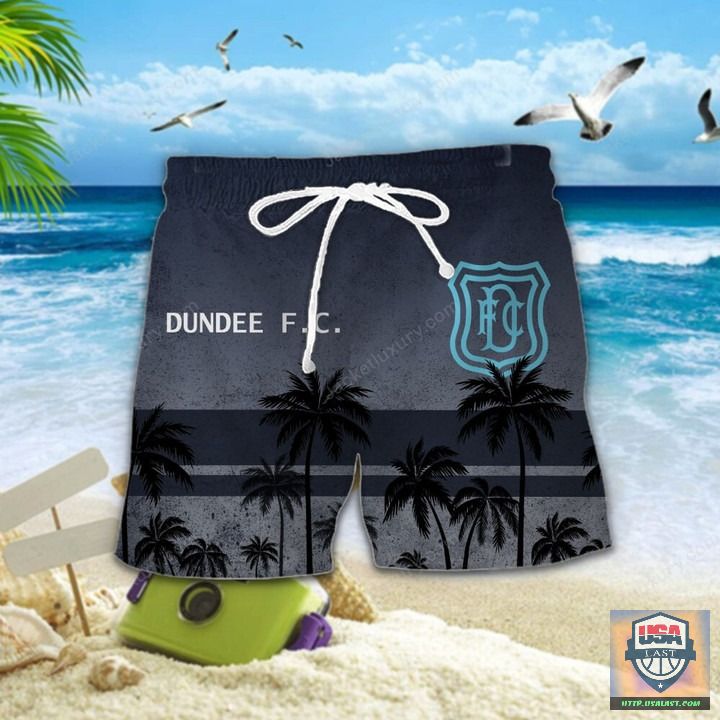 2022 Hot Sale Dundee F.C Palm Tree Hawaiian Shirt Beach Short