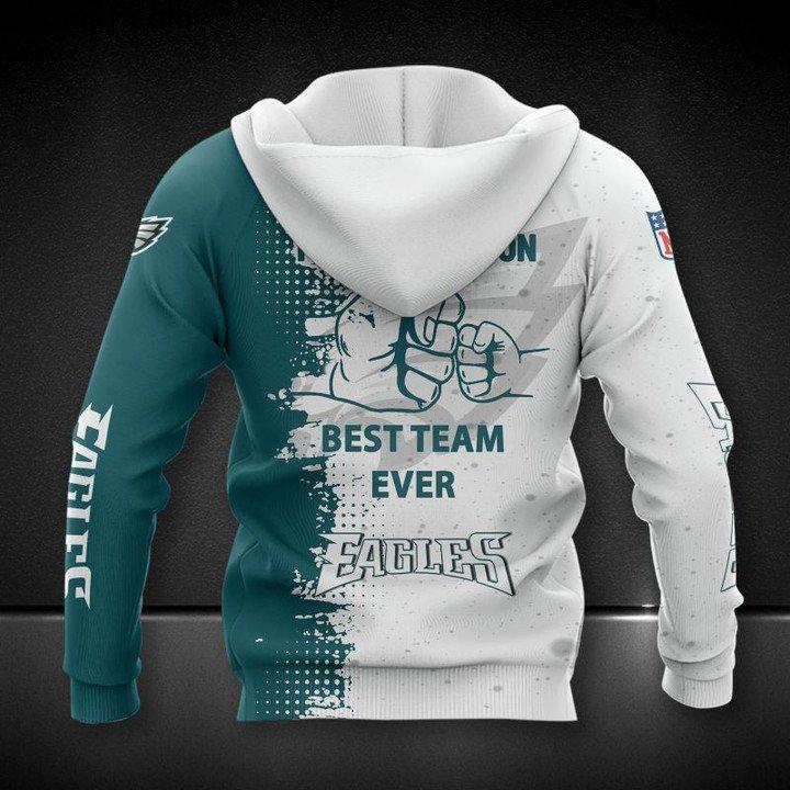 New Trend Philadelphia Eagles Father And Son Best Team Ever 3D All Over Print Hoodie T-Shirt