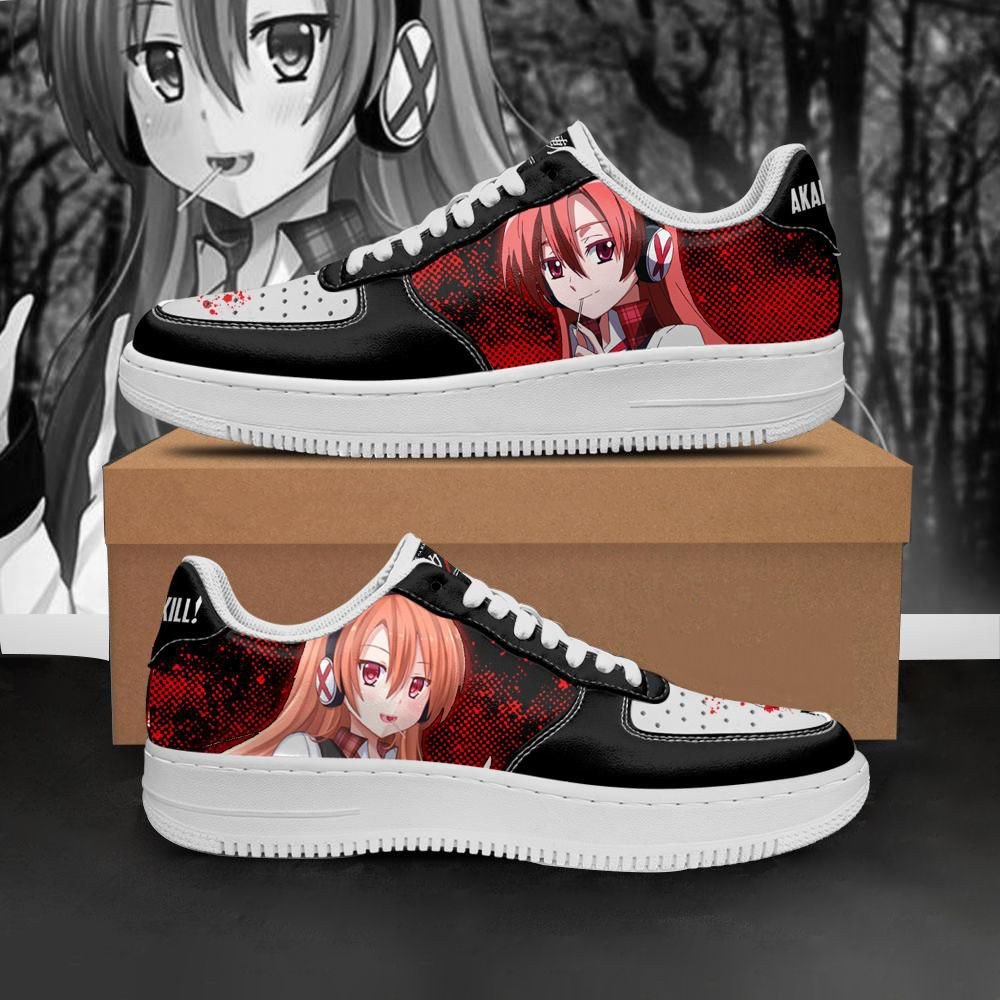 Awesome Akame Ga Kill Air Force One Low Top Shoes