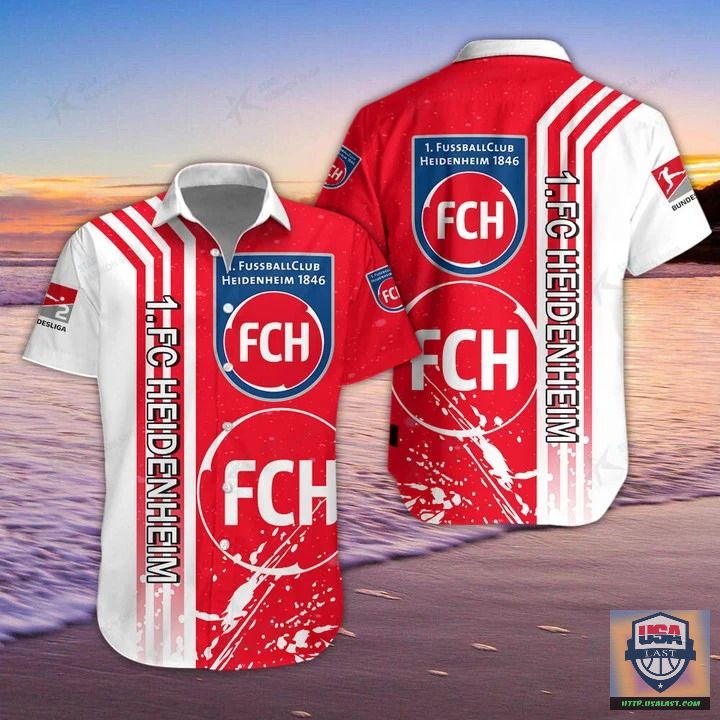 Traditional 1. FC Heidenheim Bleach Hawaiian Shirt
