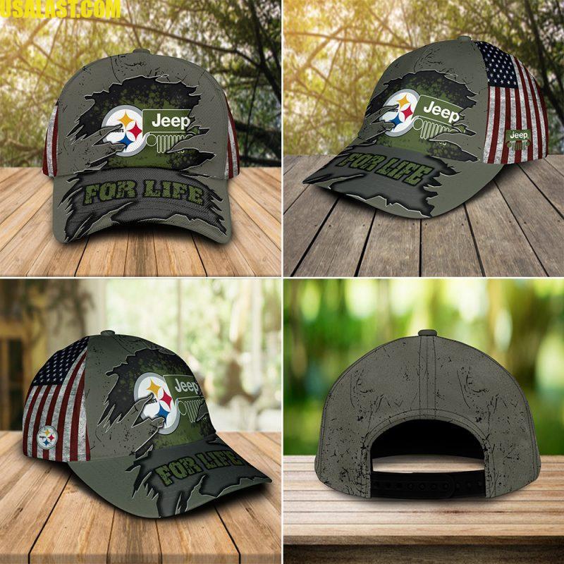 Coolest Pittsburgh Steelers And Jeep For Life All Over Print Cap