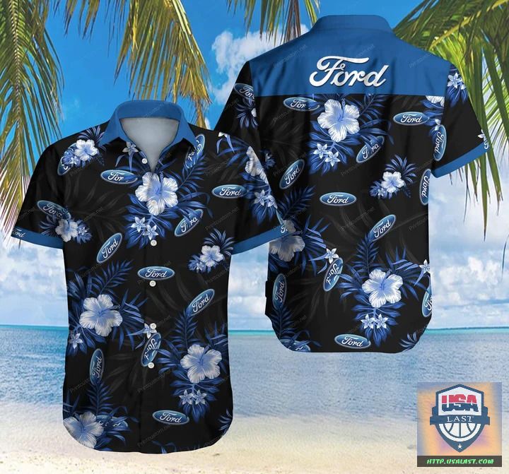 Excellent Ford Short Sleeve Hawaiian Shirt