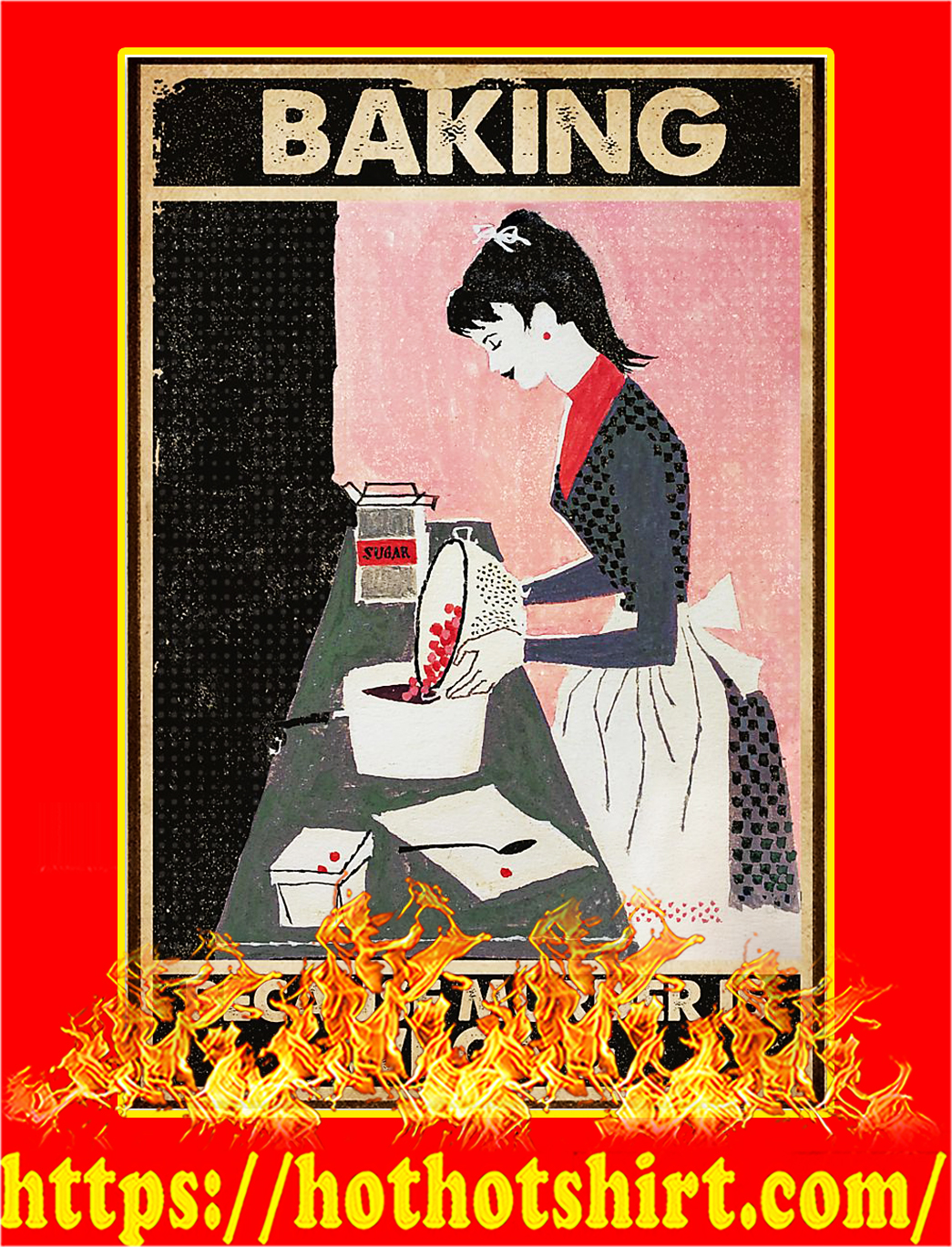 Baking because muder is wrong poster