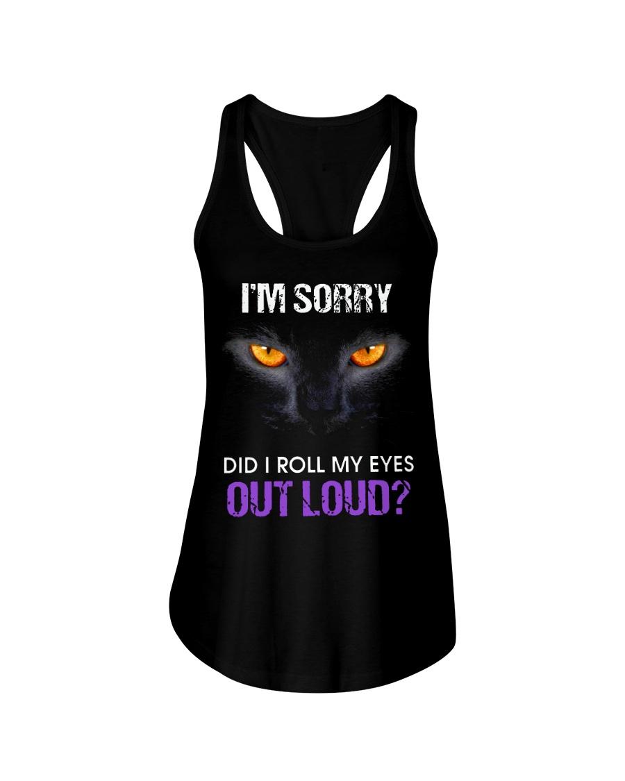 Black cat I’m sorry did i roll my eyes out loud flowy tank, shirt, v-neck