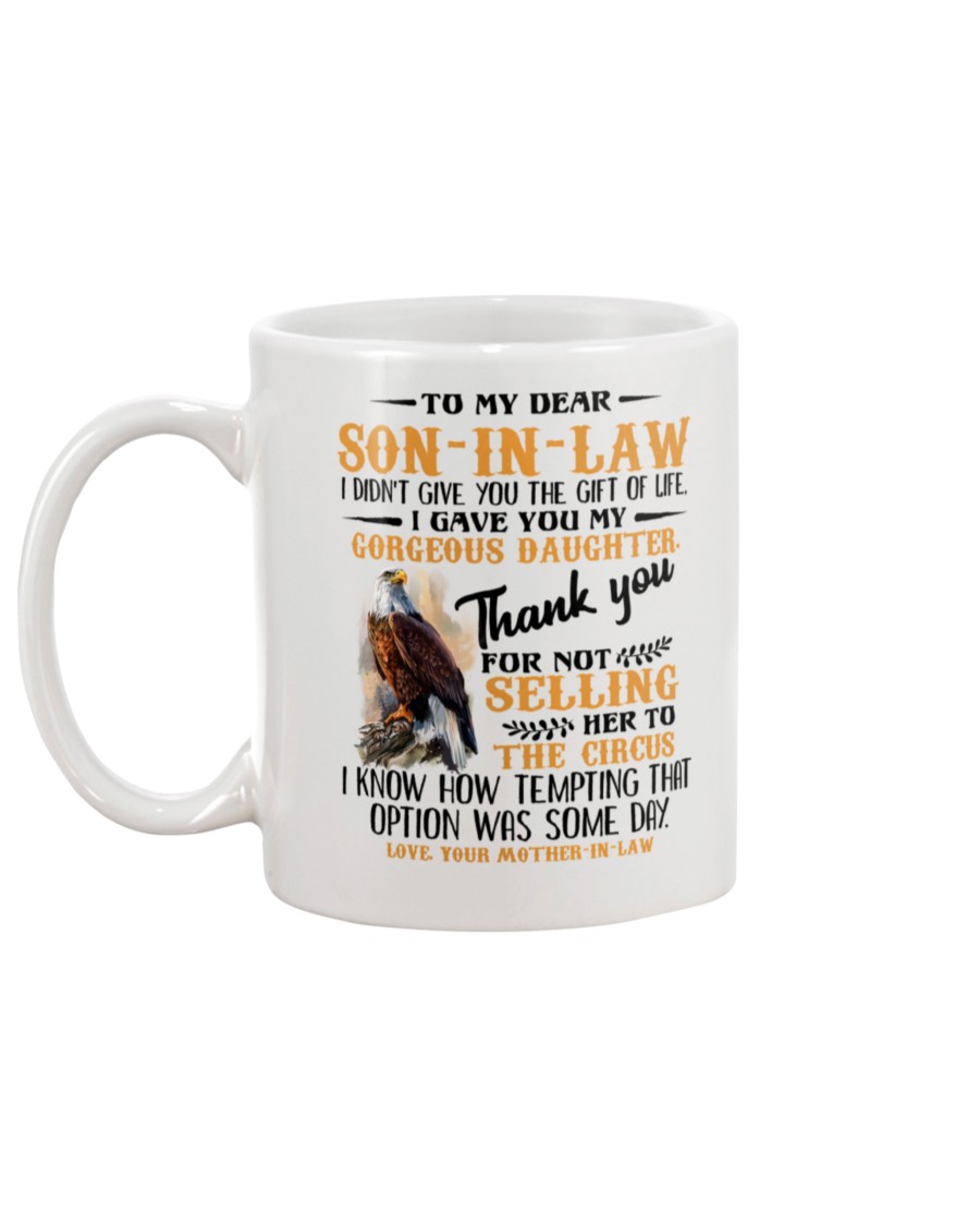 Eagle to my dear son-in-law mug 1