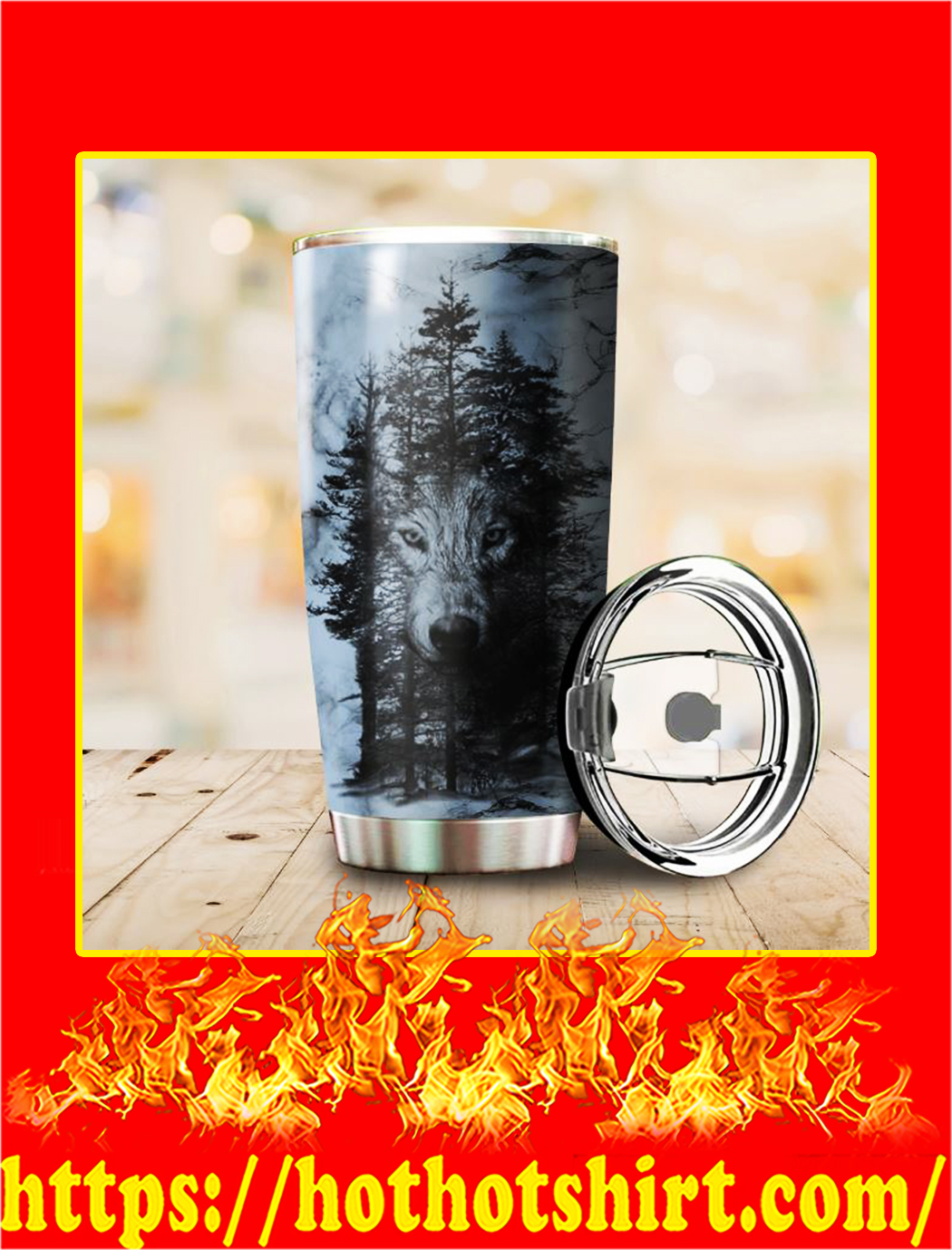 Forest Wolf Tumbler